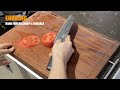 Santoku Chef Knife Cutting Display--Sharp and convenient| Enoking Knife