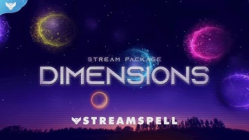 StreamSpell │Dimensions Stream Package │ Twitch Overlays for OBS Studio, Streamlabs