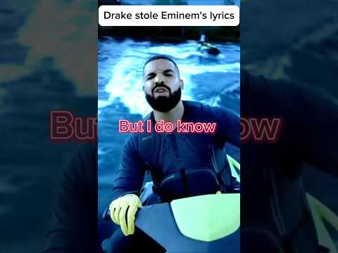 Drake STOLE Eminem's Lyrics😱 #celebrity #hiphop #rap #drake #eminem #lyrics #stolen #crazy #foryou