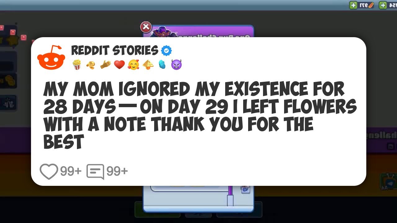 My Mom Ignored My Existence For 28 Days—On Day 29 I Left Flowers With A Note Thank You For #reddit 