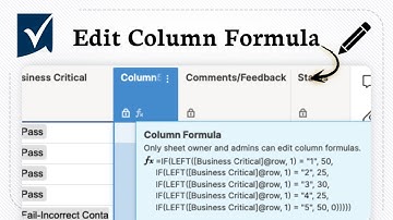 How to edit column formula in Smartsheets (Quick Formula Update)