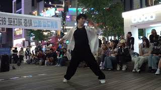 240525 kpop cover dance team ONE OF - Deja Vu (TXT) Sinchon busking