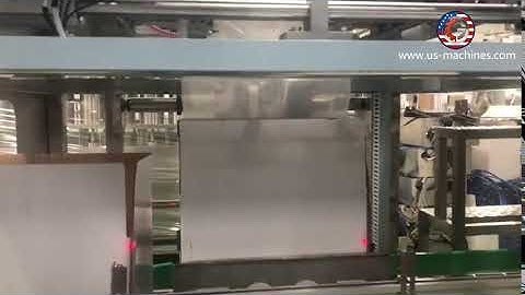 Automatic bag in box bag forming inserting carton case packing machine testing video