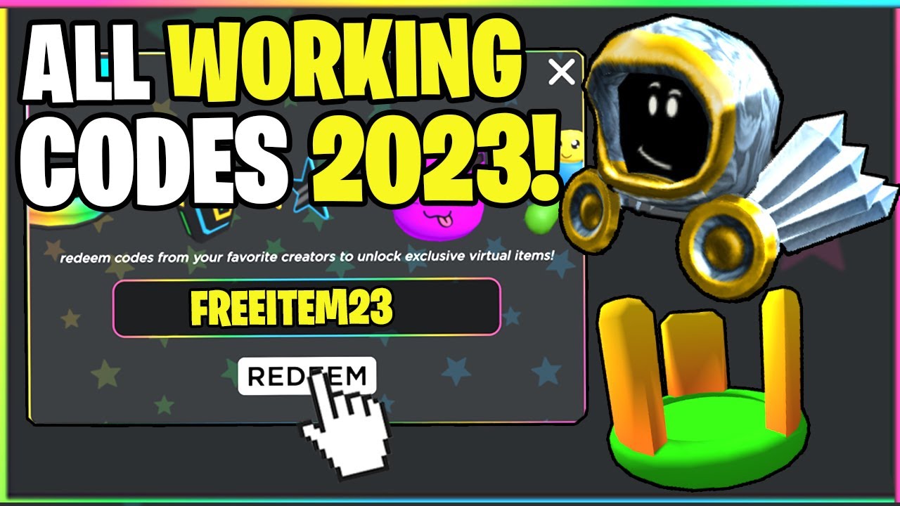 NEW* ALL WORKING PROMO CODES ON ROBLOX IN 2023! (AND FREE ITEMS) 