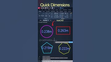 AutoCAD quick Dimensions trick #tutorial #shorts #autocad