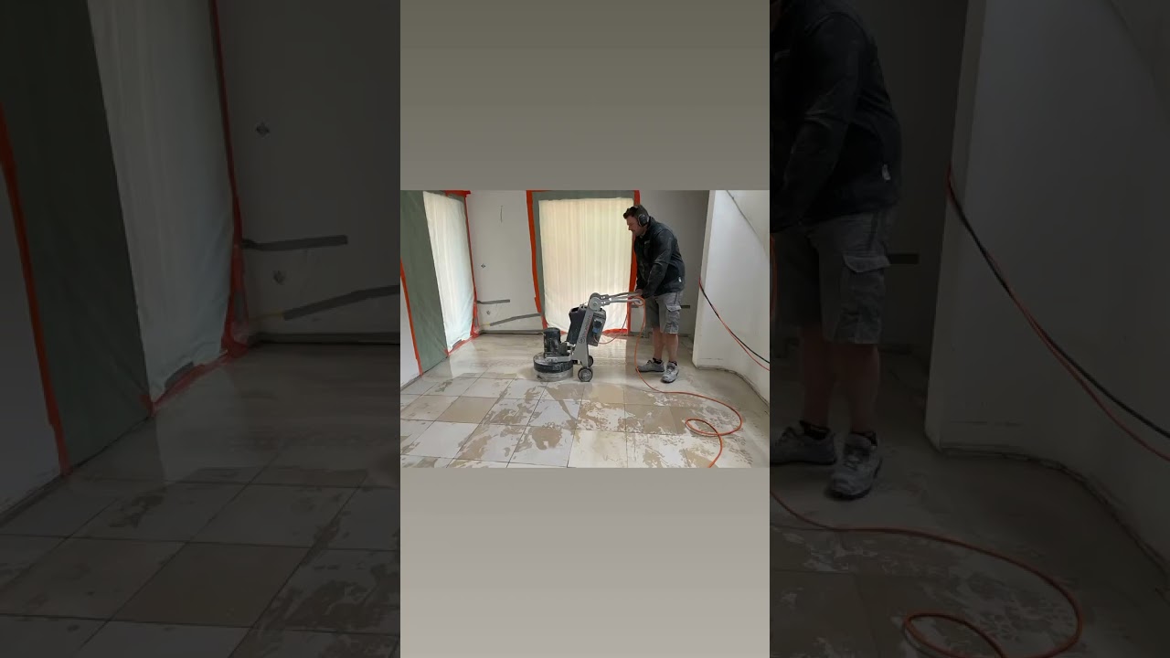 Vorschaubild des Videos: Marmorboden schleifen - Vom Planschliff bis zur Politur.