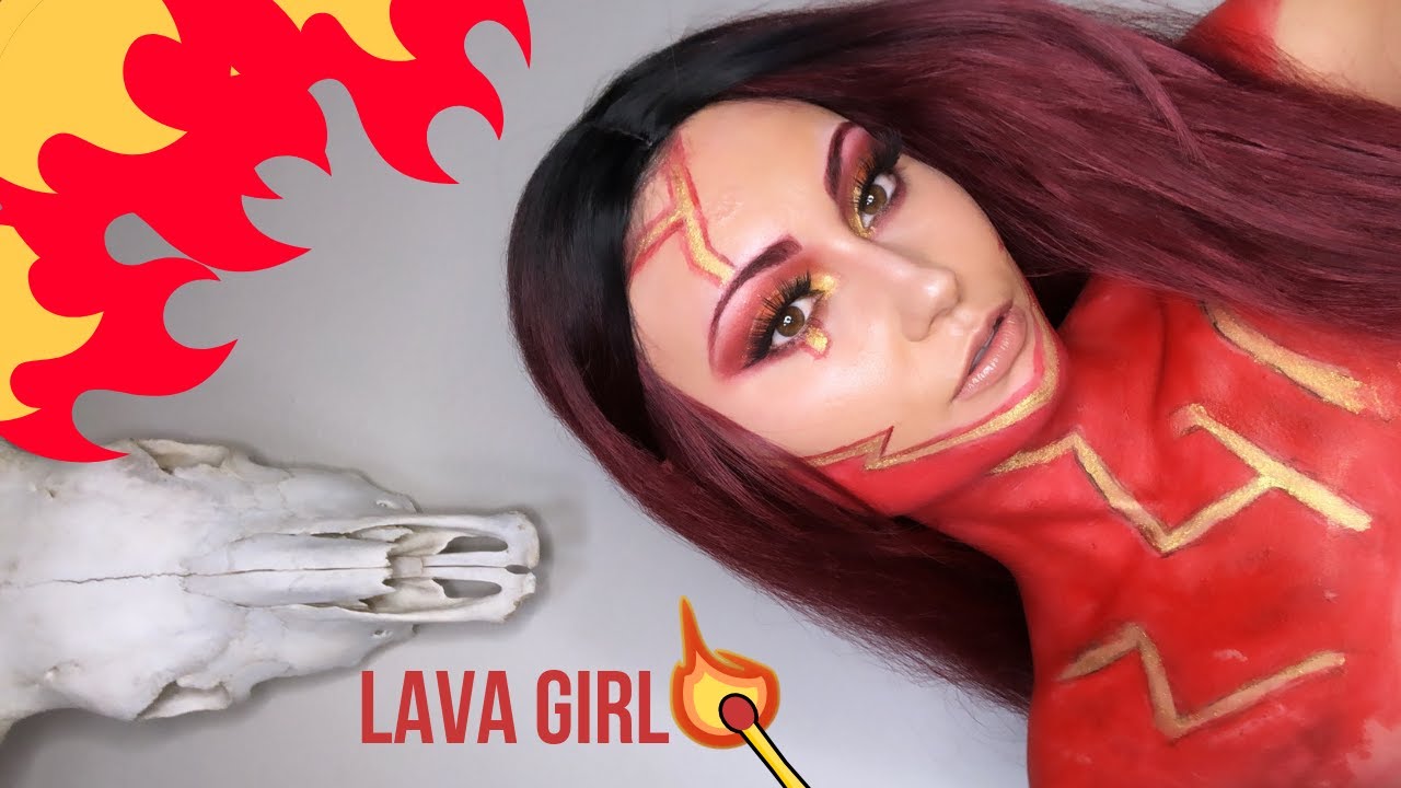 LAVA GIRL HALLOWEEN MAKEUP TUTORIAL YouTube Maxresdefault