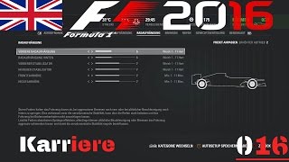 F1 2016 Let's Play (deutsch) #016 Mein eigenes Setup screenshot 5
