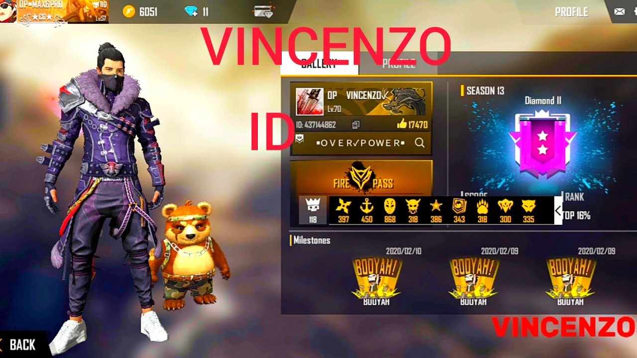 How to Find Id of smooth and VINCENZO in FREE FIRE - YouTube