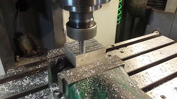DIY CNC milling machine - first milling 2