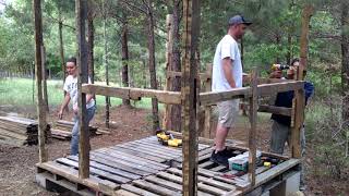 framing chicken coop walls 1