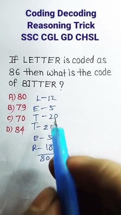 Coding Decoding | Coding Decoding Reasoning Tricks | Reasoning ...