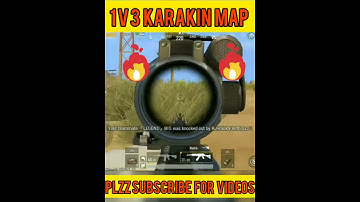 || 🤩1V3 CLUTCH IN KARAKIN MAP BY YETI BOY 😍 || #Shorts #Pubgmobile