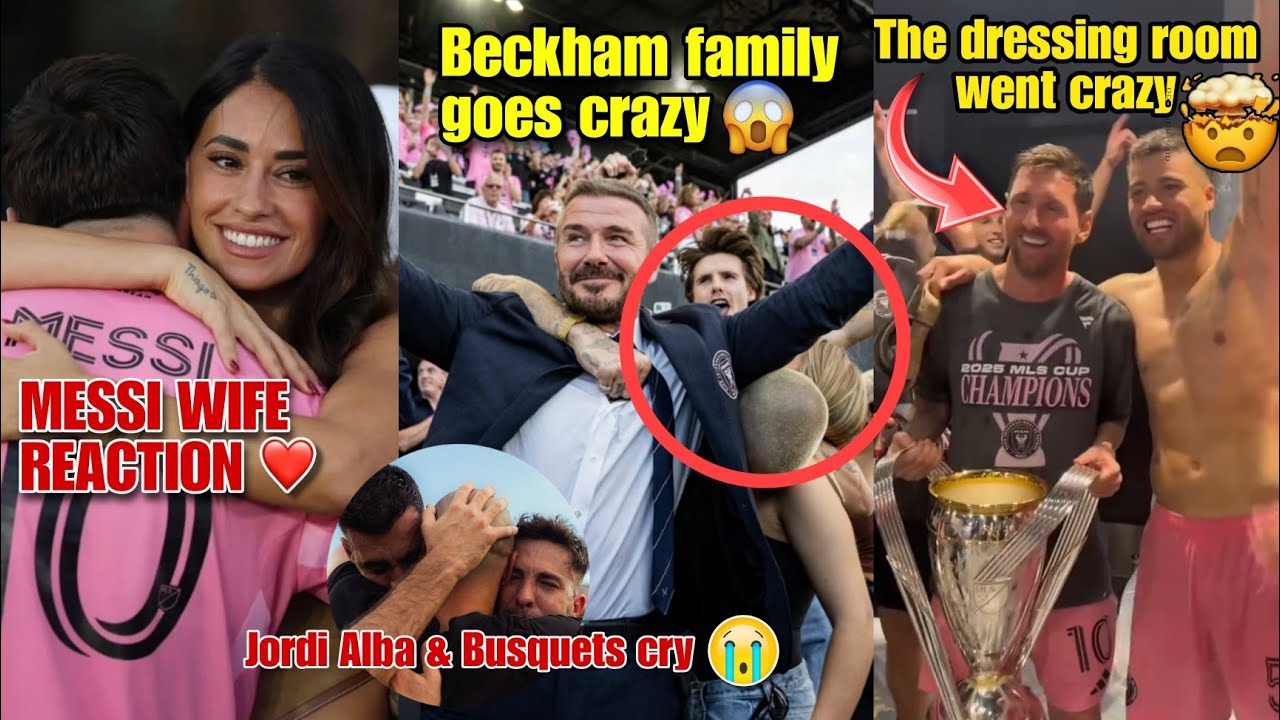 Crazy celebrations Messi and Inter Miami Are MLS Cup Champions! | 2025 Audi MLS Cup