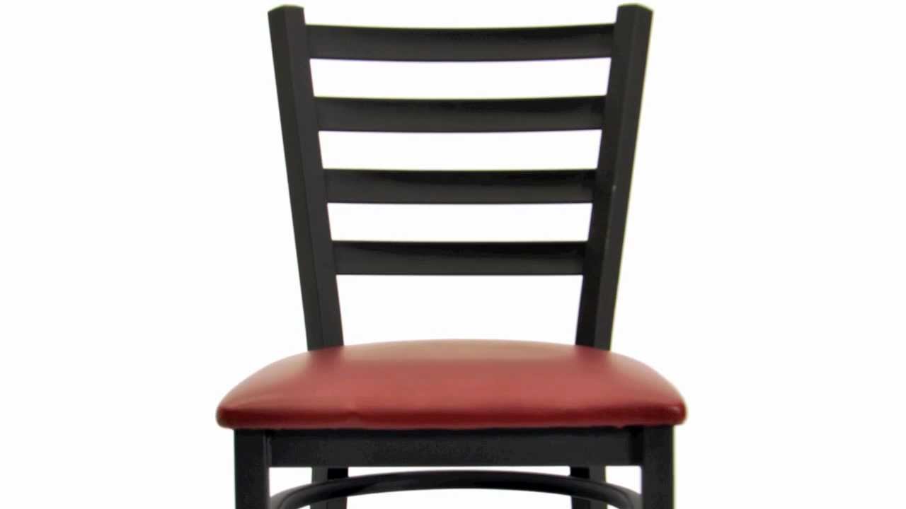 Metal Ladder Back Restaurant Chair YouTube