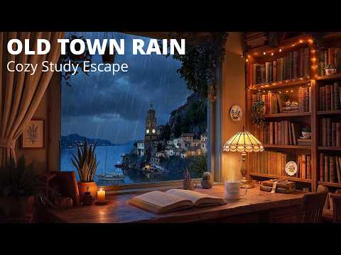 Cozy Seaside Old Town Study Room 🌧️ Relax & Focus