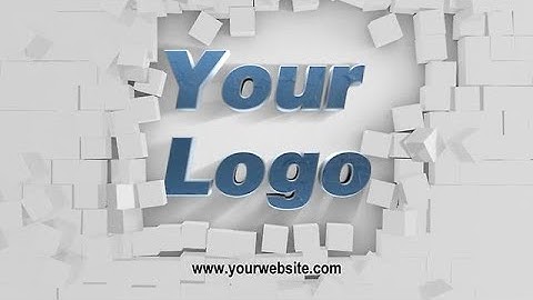 Create a Logo Reveal Video with Breaking Cubes Animation - MakeWebVideo.com