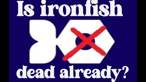 Ironfish mining is dead