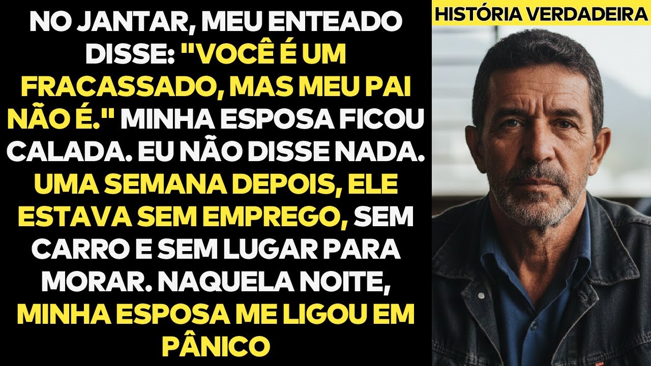 No Jantar, Meu Enteado Me Chamou De Fracassado. Fiquei Calado — Depois Ele Perdeu Tudo