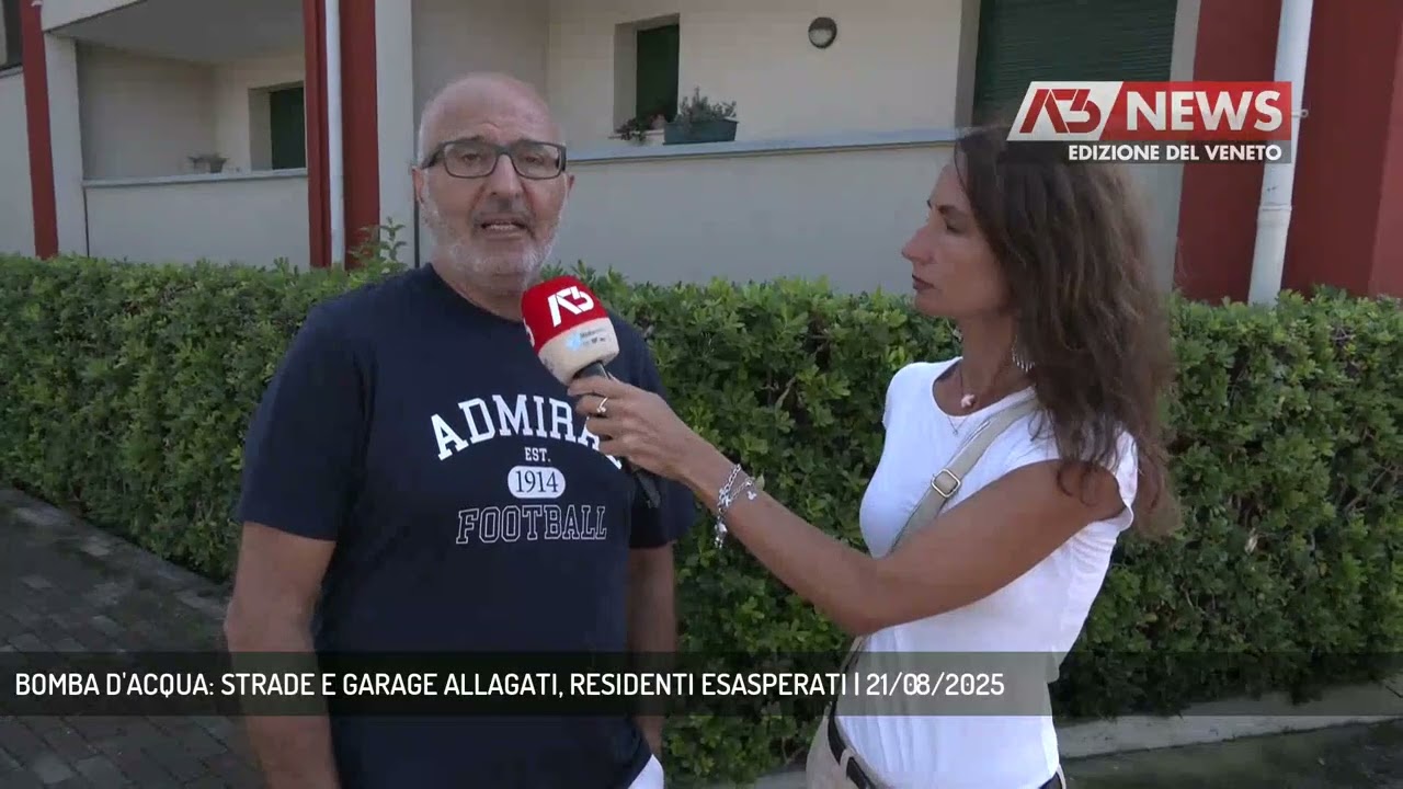 BOMBA D'ACQUA: STRADE E GARAGE ALLAGATI, RESIDENTI ESASPERATI | 21/08/2025