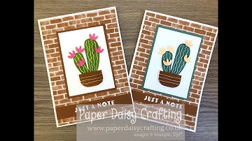 Cactus Cuties card - Video Tutorial - Stampin