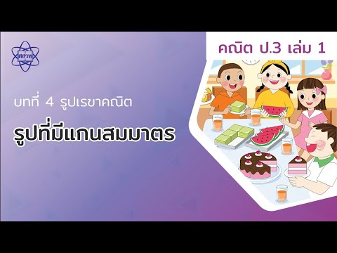 01_รูปที่มีแกนสมมาตร (คณิตศาสตร์ ป.3 เล่ม 1 บทที่ 4) Updated