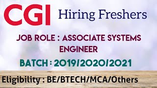 CGI Hiring Freshers for the Role of Associate Systems Engineer | screenshot 4