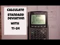 Calculating Standard Deviation with TI-84