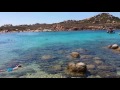 Beautiful rocky beach in corsica