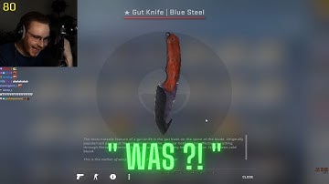 Ohnepixel quick open case and unbox a knife while playing the only up map on CS:GO