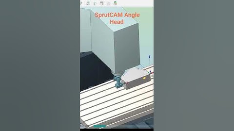 SprutCAM X Angle Head CNC Milling Vertical Machine #sprutcam #cnc #cadcam #simulation #milling