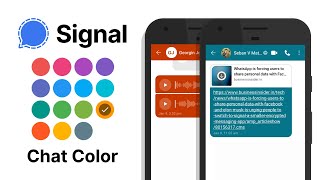 How to change Chat Color on Signal Private Messenger App screenshot 4