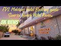 Ep#2 Maldives | Sunrise Beach Hotel Maafushi | Hotel Room & Food Review | Hotel booking guide