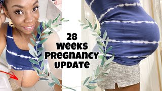 28 WEEKS PREGNANCY UPDATE: The Third Trimester is Here! BELLY SHOT | 7 Months Pregnant ?