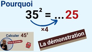 Démonstration de l'astuce de calcul 45² !