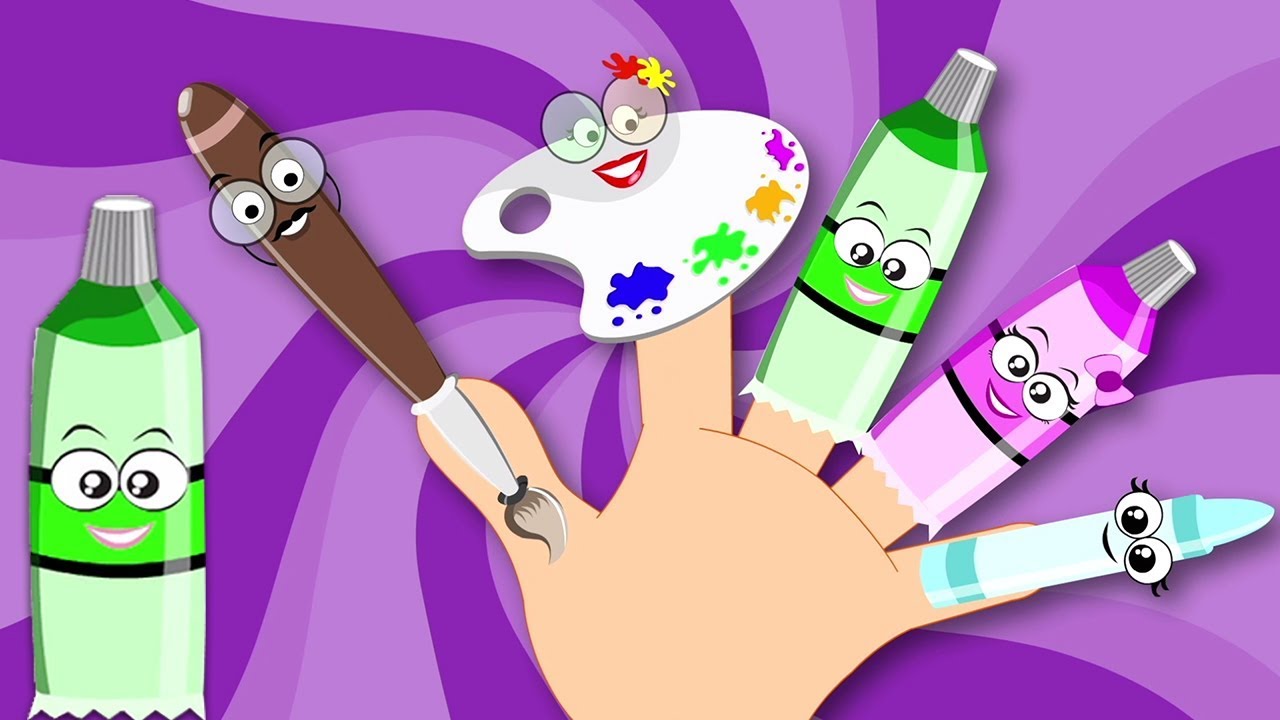 Warna Elemen Jari Keluarga | bayi sajak | sajak anak-anak | Colors Element Finger Family