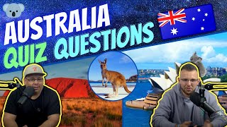 Americans Try Australia General Knowledge Quiz  Could We Make It Down Unda