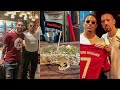 Gold Steak in Nusret Steakhouse Dubai! Salt Bae Cutting Expensive Steak For Football Legends!