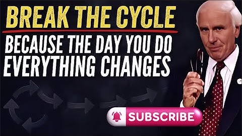 THE DAY YOU BREAK THE PATTERN, YOU BREAK THE CYCLE - Jim Rohn Wisdom Vault