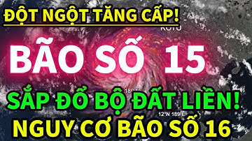⚠️KHẨN: BÃO SỐ 15 SẮP ĐỔ BỘ – NGUY CƠ BÃO SỐ 16 HÌNH THÀNH!