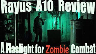 The Zombie Killer Rayus A10 Tri-Color Flashlight Review (White, Green, Blue)