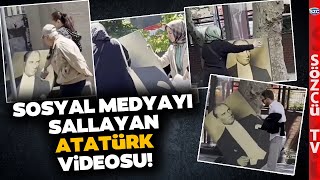 Atatürk'ün Portresini İstanbul'un Farklı Noktalarına Bıraktılar! Halkın Tepkisi Bakın Ne Oldu