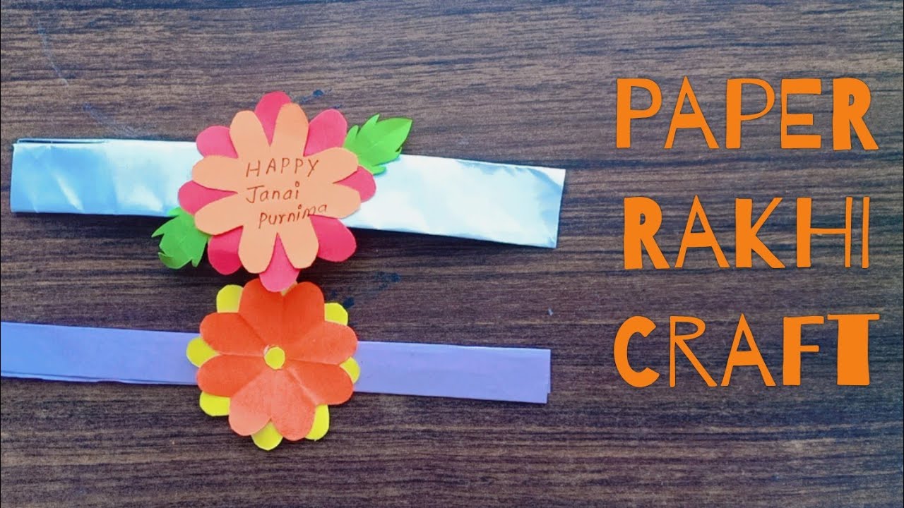 Rakshya Bandhan Craft /Rakhi Design/Paper Rakhi/Rakhi DIY/Paper Craft ...