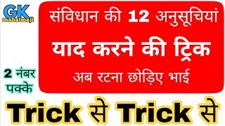 Gk Tricks | संविधान की 12 अनुसूचियां | Schedules of Indian Constitution | 12 anusuchi screenshot 5