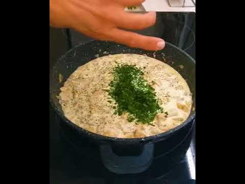 ПАСТА ФЕТУЧИНИ АЛЬФРЕДО / ПАСТА С КУРИЦЕЙ И ГРИБАМИ В СЛИВОЧНОМ СОУСЕ ...