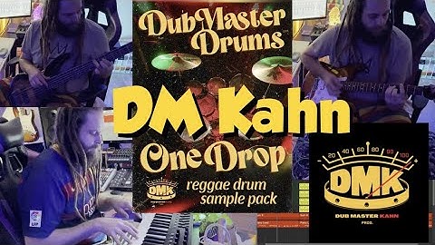 DM Kahn REGGAE DRUMS to make a Reggae song - ONE DROP Sample pack in  LOGIC PRO X