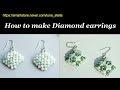 [ENG]How to make cute seashell earrings /spring earring/ Bead earring/ Tutorial/다이아몬드 귀걸이/ 봄 귀걸이/만들기