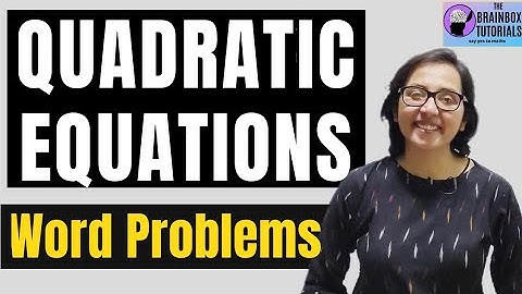Sums On Quadratic Equations With Word Problems ।। Class 10 Maths