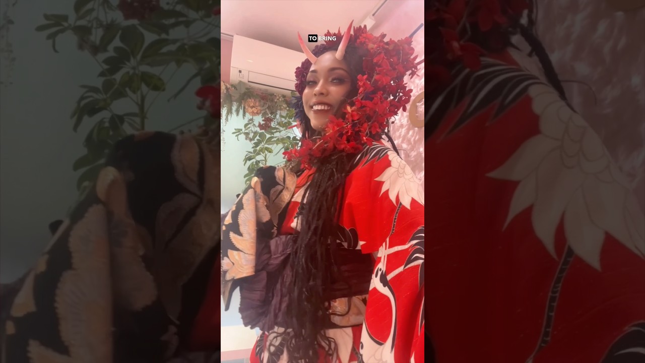 Преобразилась, став темнокожей женщиной в Токио! 