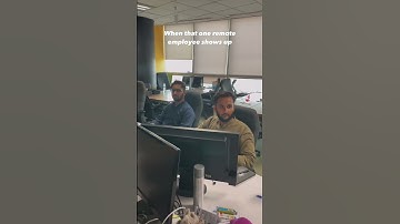 When that one “Remote Employee” shows up 👀